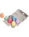 Комплект цветни яйца от тебешир Bigjigs, 6 броя - 2t