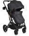 Комбинирана бебешка количка Moni - Rafaello, черна - 1t