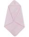 Комплект бебешка хавлия с гребен и четка Interbaby - Love you Pink, 100 x 100 cm - 2t