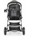 Комбинирана бебешка количка Moni - Ciara, сива с черно - 5t