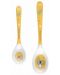 Комплект меламинови лъжички Canpol - Exotic animals, Жълти, 2 броя - 1t