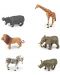 Комплект фигурки Rappa - Африкански животни, 6 броя, 5-7 cm - 1t