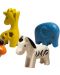 Комплект дървени играчки PlanToys - Животни - 3t
