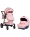 Комбинирана детска количка 2 в 1 Moni - Polly, розова - 1t