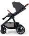 Комбинирана бебешка количка 2 в 1 KinderKraft - Everyday, тъмносива - 6t