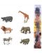 Комплект фигурки Rappa - Африкански животни, 6 броя, 5-7 cm - 2t