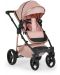 Комбинирана бебешка количка 3 в 1 Moni - Florence, розова - 5t