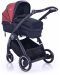 Комбинирана детска количка Lorelli - Adria, Black and Red - 2t
