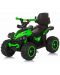 Кола за яздене с дръжка Chipolino - ATV, зелена - 5t