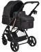 Комбинирана бебешка количка Moni - Rafaello, черна - 6t