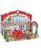 Коледен календар Hape - Коледна гара, с дървени играчки - 1t