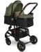 Комбинирана детска количка Lorelli - Alba Premium Set, Loden Green - 4t