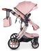 Комбинирана детска количка 2 в 1 Moni - Polly, розова - 7t