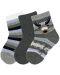 Комплект детски къси чорапи Sterntaler - С еленче, 17/18, 6-12 месеца, 3 чифта, сиви - 1t