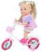 Комплект Simba Toys Evi Love - Еви, с бяло колело и розова шапка - 1t