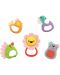 Комплект бебешки гризалки Hola Toys - Горски животни, 5 броя - 1t