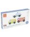 Комплект дървени пъзели Orange Tree Toys - Автомобили - 1t