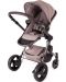 Комплект комбинирана количка и кош за новородено Baby Monsters - Premium, кафяво - 1t