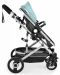 Комбинирана бебешка количка Moni - Ciara, тюркоаз с черно - 5t