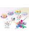 Комплект за оцветяване Felyx Toys - Керамичен сервиз за чай, Животни, 18 части - 2t