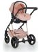 Комбинирана бебешка количка 3 в 1 Moni - Florence, розова - 4t