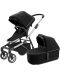 Комбинирана бебешка количка 2 в 1 Thule - Sleek, Midnight Black Aluminum - 1t