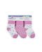 Комплект бебешки термо чорапи Kikka Boo - Памучни, 12-24 месеца, 3 чифта, розови - 1t