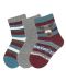 Комплект детски къси чорапи Sterntaler- 3 чифта с еленче, 17/18 размер, 6-12 месеца - 1t