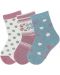 Комплект детски чорапи за момиче Sterntaler - 19/22 размер, 3 чифта - 1t