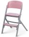 Комплект столче за хранене и шезлонг KinderKraft - Livy и Calmee, розови - 3t