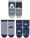 Комплект детски чорапи Sterntaler - Акули, 3 чифта, 17/18, 6-12 месеца - 2t