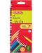 Комплект цветни триъгълни моливи Herlitz - 12 броя - 1t