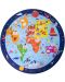 Кръгъл пъзел Apli - Карта на света, 48 части - 2t