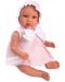 Кукла бебе Asi - Лея, с розова рокля на бели звезди, 46 cm - 1t