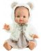 Кукла-бебе Paola Reina Los Gordis - Елви, с рокля и пухкаво наметало, 34 cm - 1t
