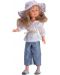 Кукла Asi - Силия, с дънков панталон и лятна шапка, 30 cm - 1t