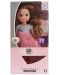 Кукла Moni - С рокля с розов тюл и розови ботуши, 36 cm - 2t