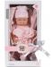 Кукла-бебе Moni - С късо розово боди и розово одеялце, 41 cm - 3t