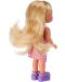Кукла Simba Toys Evi Love - Еви в куфарче, с розова карирана рокля - 3t