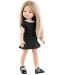 Кукла Paola Reina Amigas - Маника, с къса черна рокля, 32 cm - 1t
