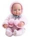 Кукла-бебе Paola Reina Mini Pikolinеs - С розови ританки и наметало с помпон, 32 cm - 1t
