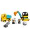 Конструктор Lego Duplo Town - Камион и екскаватор (10931) - 3t