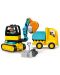 Конструктор Lego Duplo Town - Камион и екскаватор (10931) - 7t