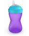 Неразливна чаша с мек накрайник Philips Avent - My Grippy, 300 ml Лилава - 2t