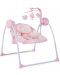 Бебешка електрическа люлка Cangaroo - Baby Swing +, розова - 1t