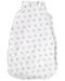 Лятно спално чувалче Lorelli - Ранфорс, 95 cm, бяло с абстрактни листа - 1t