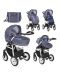 Lorelli Комбинирана количка KARA 3in1 с кош за новородено KARA LIGHT&DARK BLUE - 1t