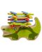 Дървена играчка за баланс Lucy&Leo - Крокодил - 3t