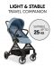 Лятна бебешка количка Hauck - Travel N Care Plus, Dusty Blue - 2t
