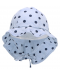 Лятна шапка с UV 50+ защита Sterntaler - На точки, за момиче, 47 cm, 9-12 месеца, синя - 4t